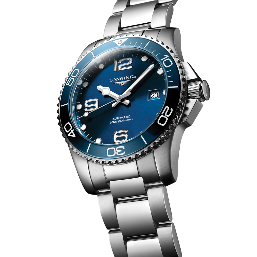 longines HydroConquest 41mm - Sunray Blue on Bracelet