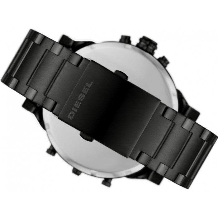 Diesel DZ7435 Mr. Daddy 2.0 Chronograph Men's Watch – Black Dial & Black Stainless Steel Strap